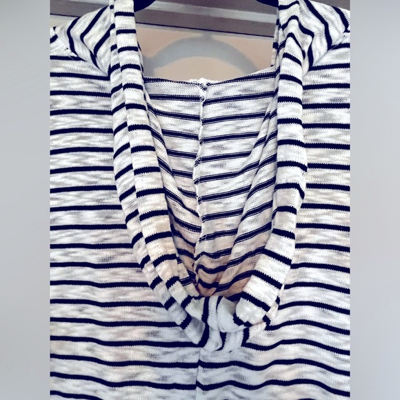 Target Merona Striped Hooded Swim Coverup Dress Size Large - Picture 5 of 5